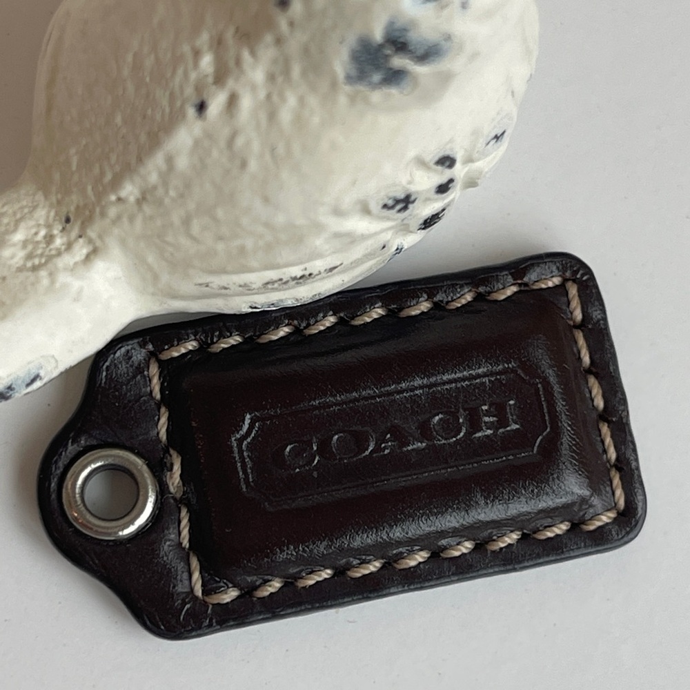 1.5” COACH Leather Fob Bag Charm Keychain
Hang Tag